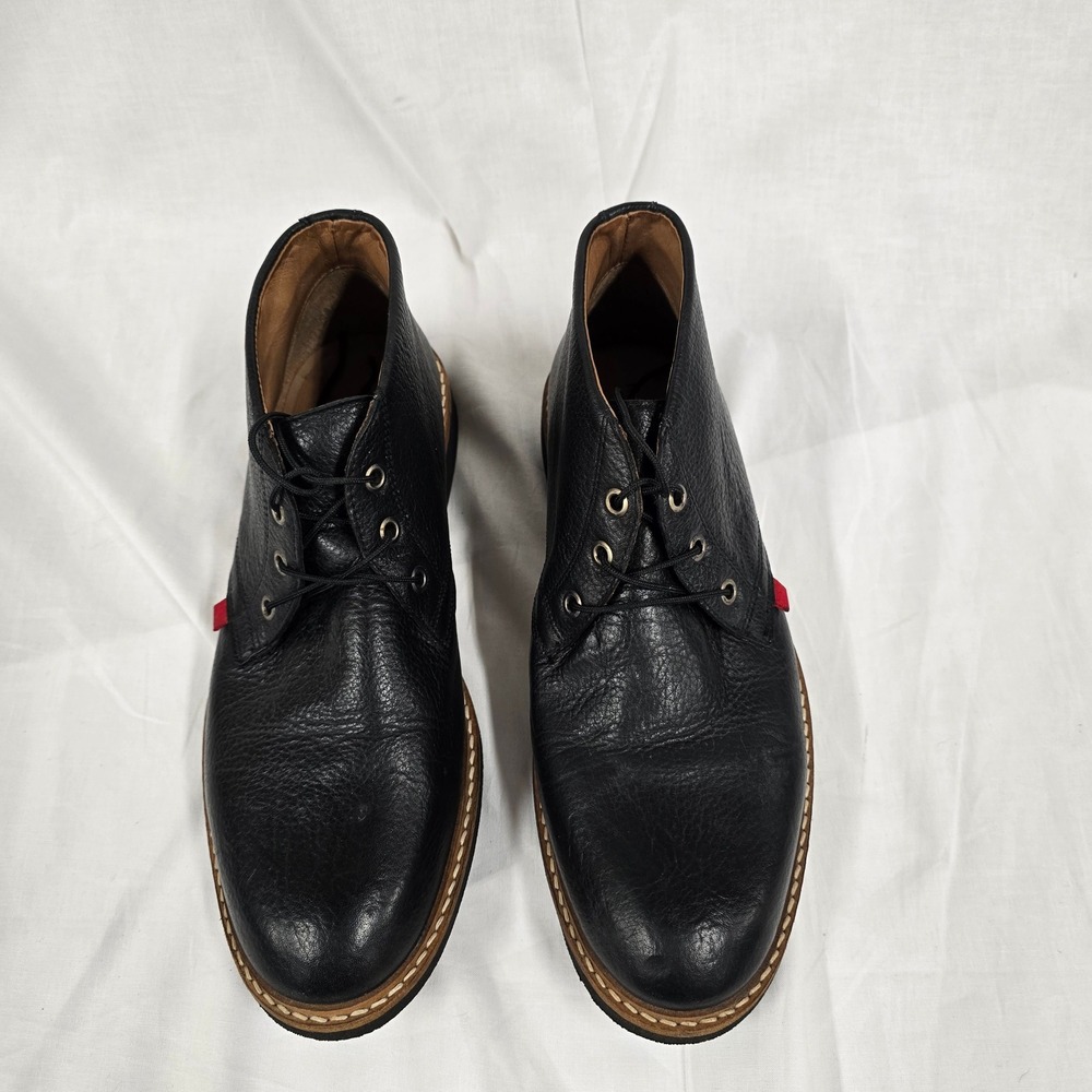 Marc Joseph New York Mens Black Leather Chukka Boots Handcrafted in Brazil